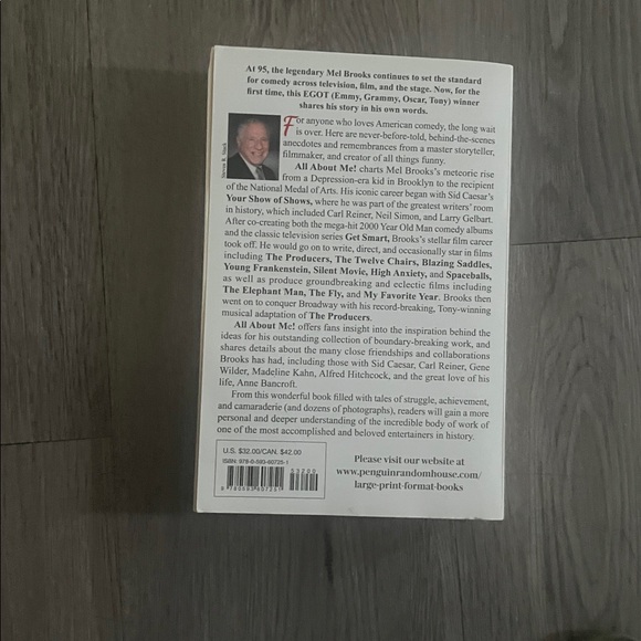 All About Me! by Mel Brooks Large Print Book - Picture 2 of 2